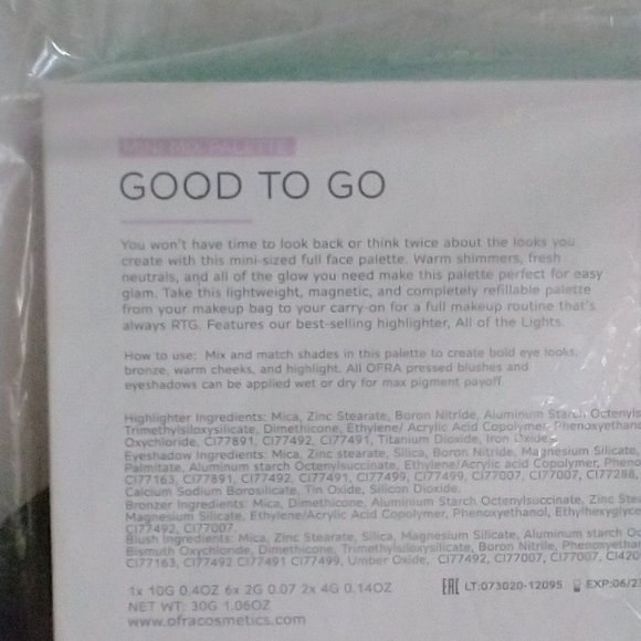 Ofra Good to go palette Eyeshadows, Highlighters, bronzer, blush palette - Picture 5 of 5
